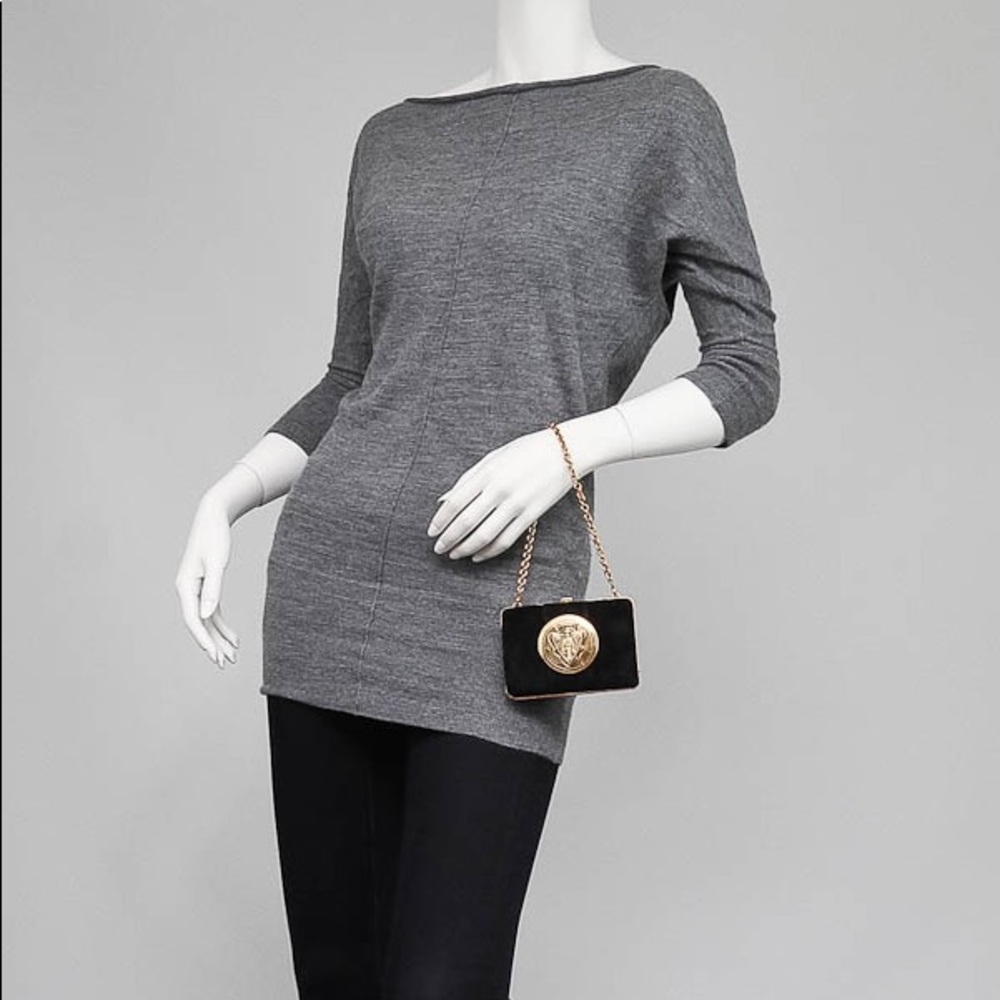 Gucci hysteria mini suede clutch